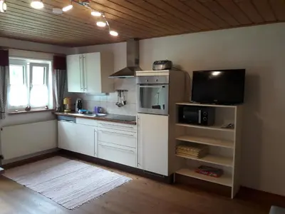 Küche/Küchenzeile in der Unterkunft Biobauernhof Hauserbauer