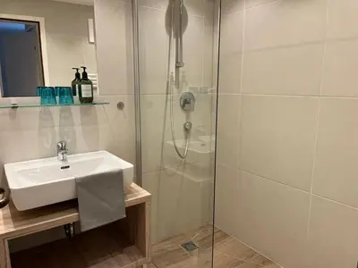 Ein Badezimmer in der Unterkunft Kesselgrubs Wohlfühlappartements