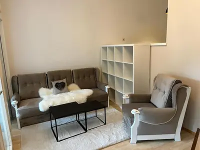 Ein Sitzbereich in der Unterkunft Kesselgrubs Wohlfühlappartements
