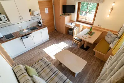 Küche/Küchenzeile in der Unterkunft Ferienwohnung Alpenecho