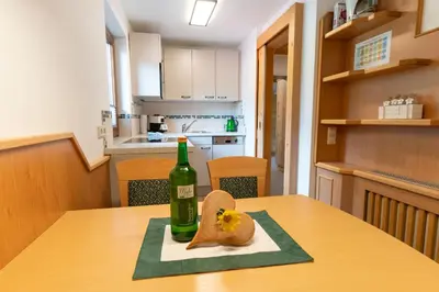 Küche/Küchenzeile in der Unterkunft Ferienwohnung Alpenecho