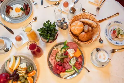 Essen in der Pension oder in der Nähe