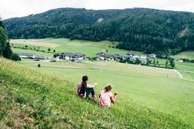 Naturlandschaft in der Nähe des Bauernhofs