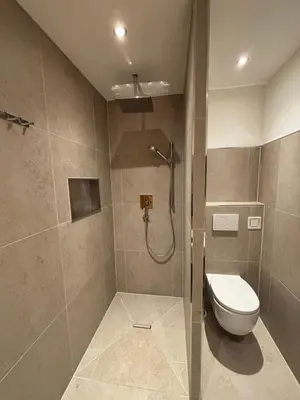 Ein Badezimmer in der Unterkunft Haus Johannes