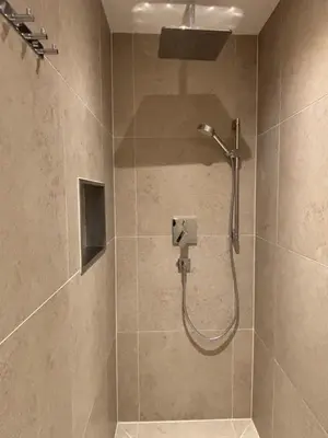Ein Badezimmer in der Unterkunft Haus Johannes