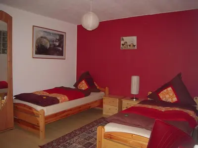 Ein Bett oder Betten in einem Zimmer der Unterkunft Ferienwohnung Oswald Fuschlsee