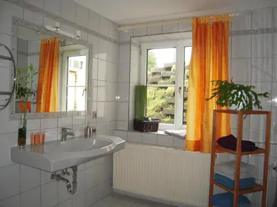 Ein Badezimmer in der Unterkunft Ferienwohnung Oswald Fuschlsee