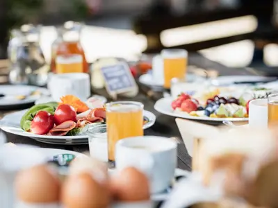 Essen in diesem Bauernhof oder in der Nähe
