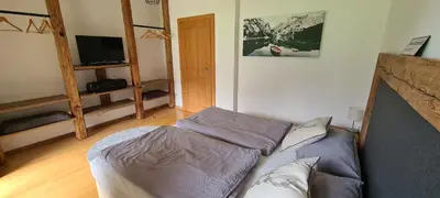 Ein Bett oder Betten in einem Zimmer der Unterkunft Ferienhaus Pepi