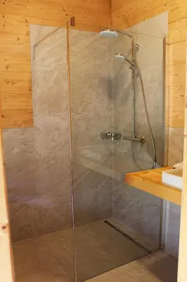 Ein Badezimmer in der Unterkunft Draugstein - Hütte