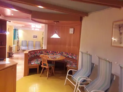Ein Sitzbereich in der Unterkunft Hotel Stegmühlhof