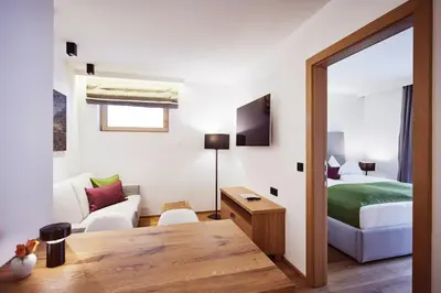 Ein Bett oder Betten in einem Zimmer der Unterkunft Mountain Vita
