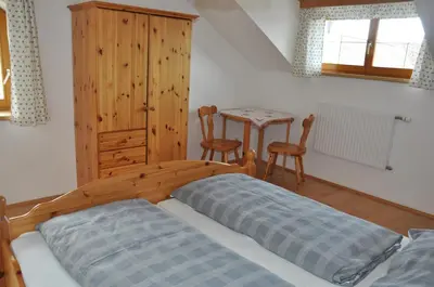 Ein Bett oder Betten in einem Zimmer der Unterkunft Naturpark Bauernhof Sperl