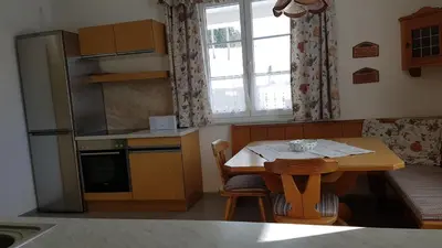 Küche/Küchenzeile in der Unterkunft Ferienwohnung Szöky