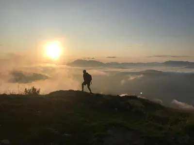 Naturlandschaft in der Nähe des Privatzimmers