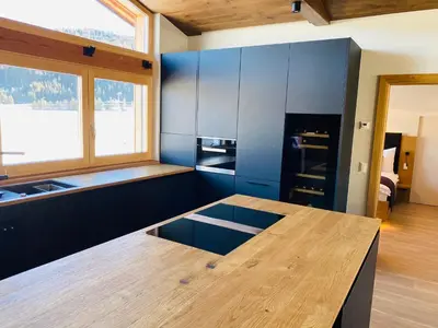 Küche/Küchenzeile in der Unterkunft AlpinLodge Flachau