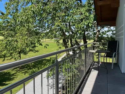 Ein Balkon oder eine Terrasse in der Unterkunft Ferienwohnung Kaltenleitner