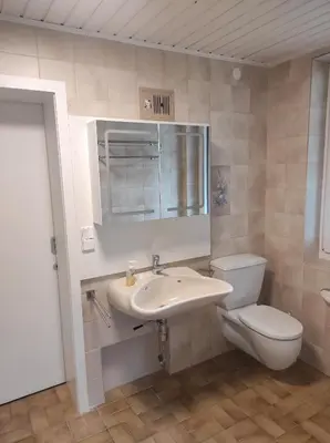 Ein Badezimmer in der Unterkunft Putz Appartements