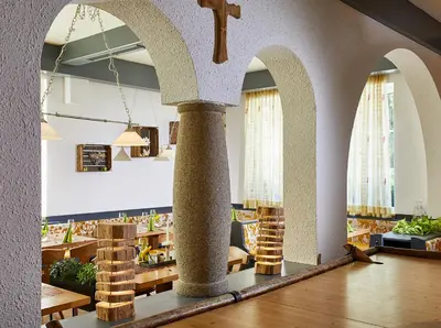 Ein Restaurant oder anderes Speiselokal in der Unterkunft Landgasthof Klausner