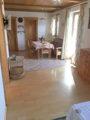 Ein Sitzbereich in der Unterkunft Ferienhaus Peer