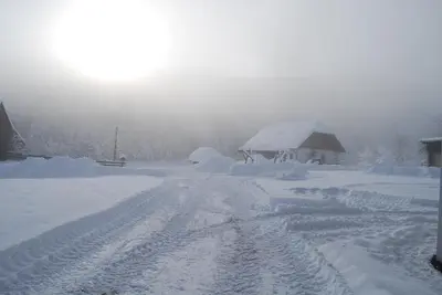 Ferienhaus Gobald im Winter