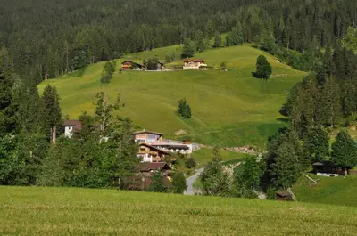 Naturlandschaft in der Nähe des Ferienhauses
