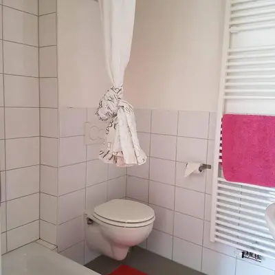 Ein Badezimmer in der Unterkunft Budgetzimmer Irdning
