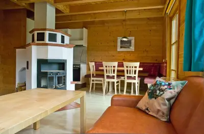 Ein Sitzbereich in der Unterkunft Appartement Ramsau, Haus Fichte