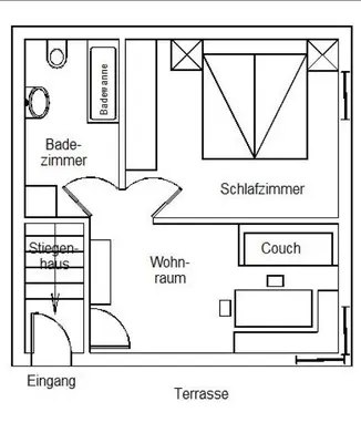 Grundriss der Unterkunft Ferienwohnungen Monika Winter