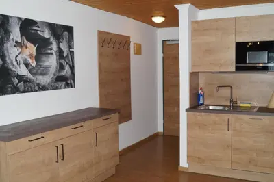 Küche/Küchenzeile in der Unterkunft Sieglhub Chalets - Appartements - Hotel