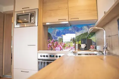 Küche/Küchenzeile in der Unterkunft Haus Sonnleitner