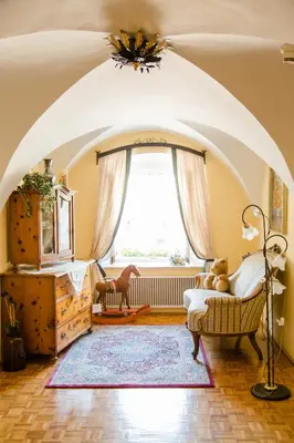 Ein Sitzbereich in der Unterkunft Hotel-Pension Wagnermigl