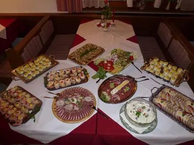 Essen in der Pension oder in der Nähe