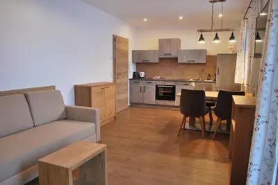 Küche/Küchenzeile in der Unterkunft Die Atempause - appartements