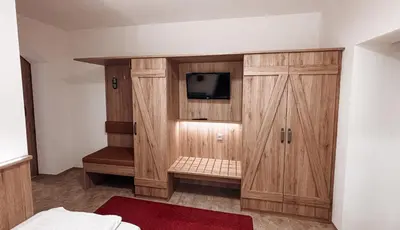 Ein Bett oder Betten in einem Zimmer der Unterkunft Hotel Garni Pension zur Wacht