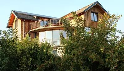 Das Gebäude in dem sich die Ferienwohnung befindet