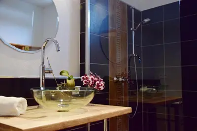 Ein Badezimmer in der Unterkunft Eufonia
