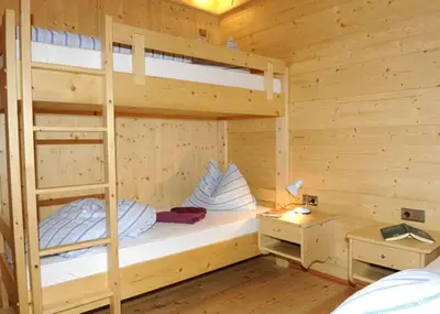 Ein Bett oder Betten in einem Zimmer der Unterkunft Pension Unterhof