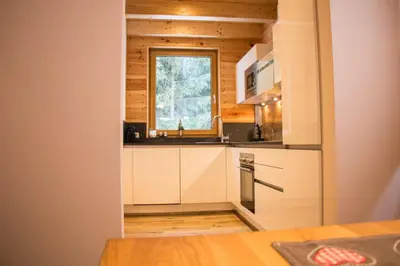 Küche/Küchenzeile in der Unterkunft Chalet Traumblick