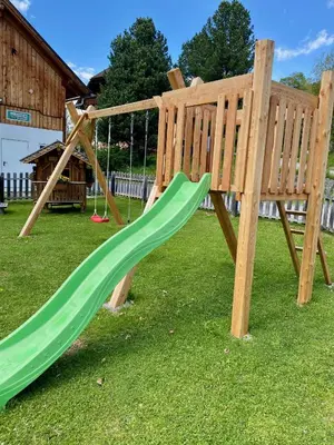 Ein Kinderspielbereich in der Unterkunft Apartment Schlickenhof