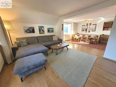 Ein Sitzbereich in der Unterkunft Wohnung Katalin