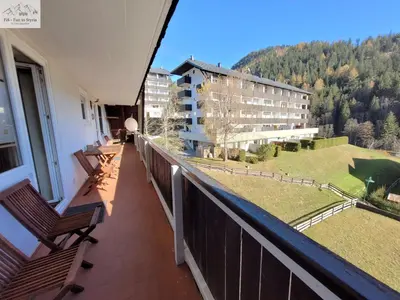 Ein allgemeiner Bergblick oder ein Berglick von der Ferienwohnung aus