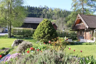 Ein Garten an der Unterkunft Haus Alexander