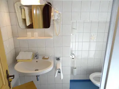 Ein Badezimmer in der Unterkunft Gästehaus Christl