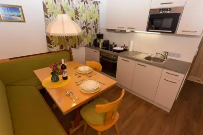 Küche/Küchenzeile in der Unterkunft Gästehaus Christl
