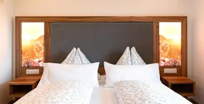 Ein Bett oder Betten in einem Zimmer der Unterkunft Hauslhof