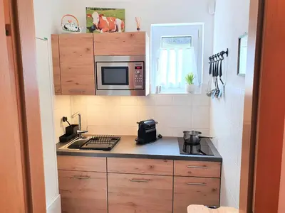Küche/Küchenzeile in der Unterkunft Appartement BERGTRÄUME