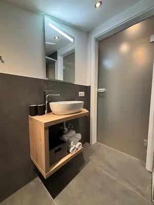 Ein Badezimmer in der Unterkunft Haus am Reiteckweg