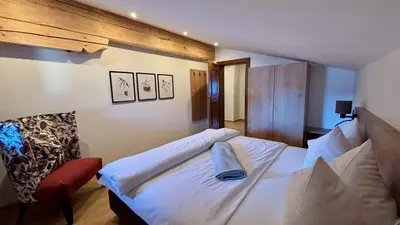 Ein Bett oder Betten in einem Zimmer der Unterkunft Haus am Reiteckweg