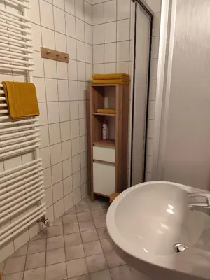 Ein Badezimmer in der Unterkunft Haus Katris
